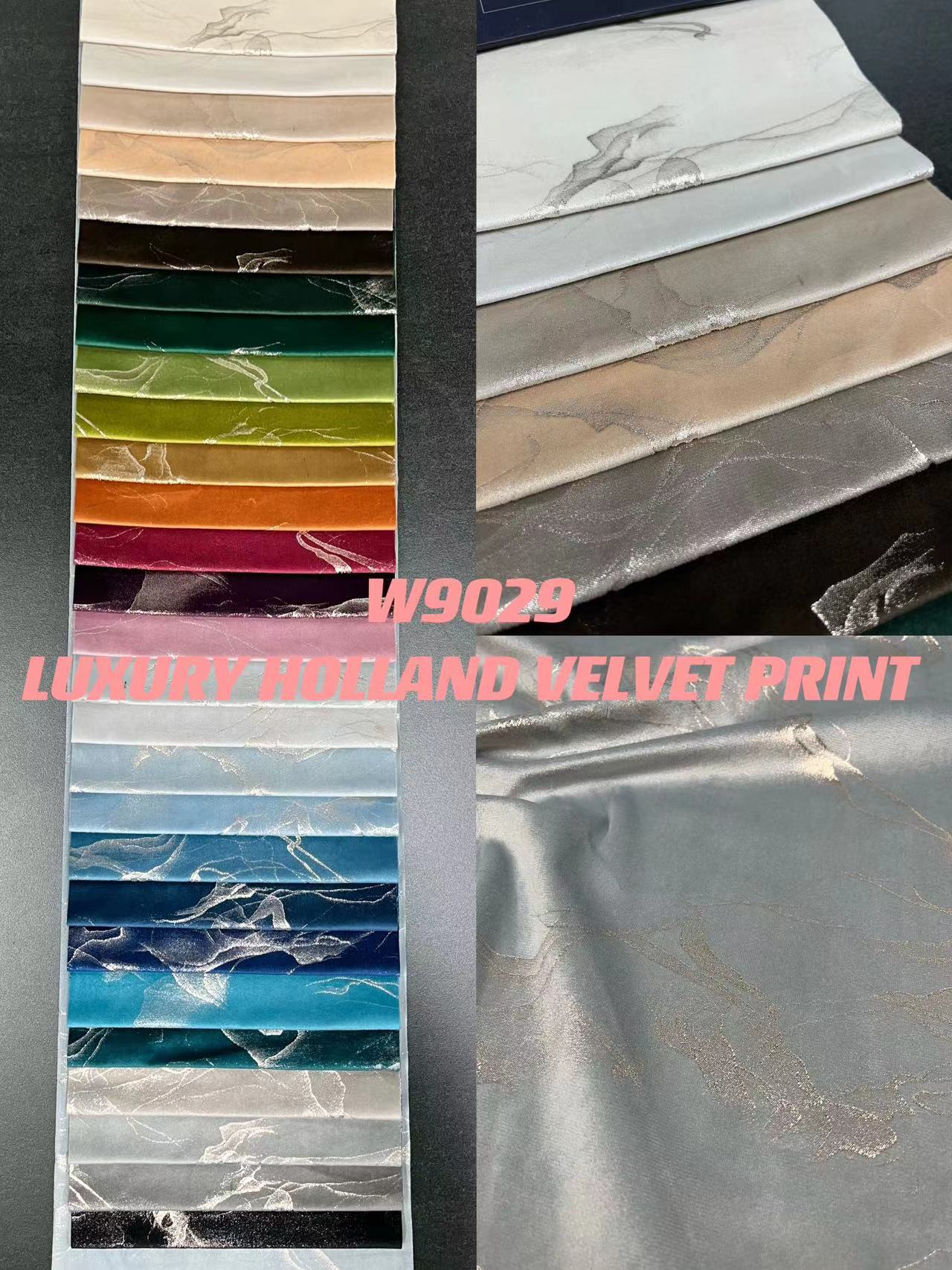 W9029 高級オランダベルベットプリント