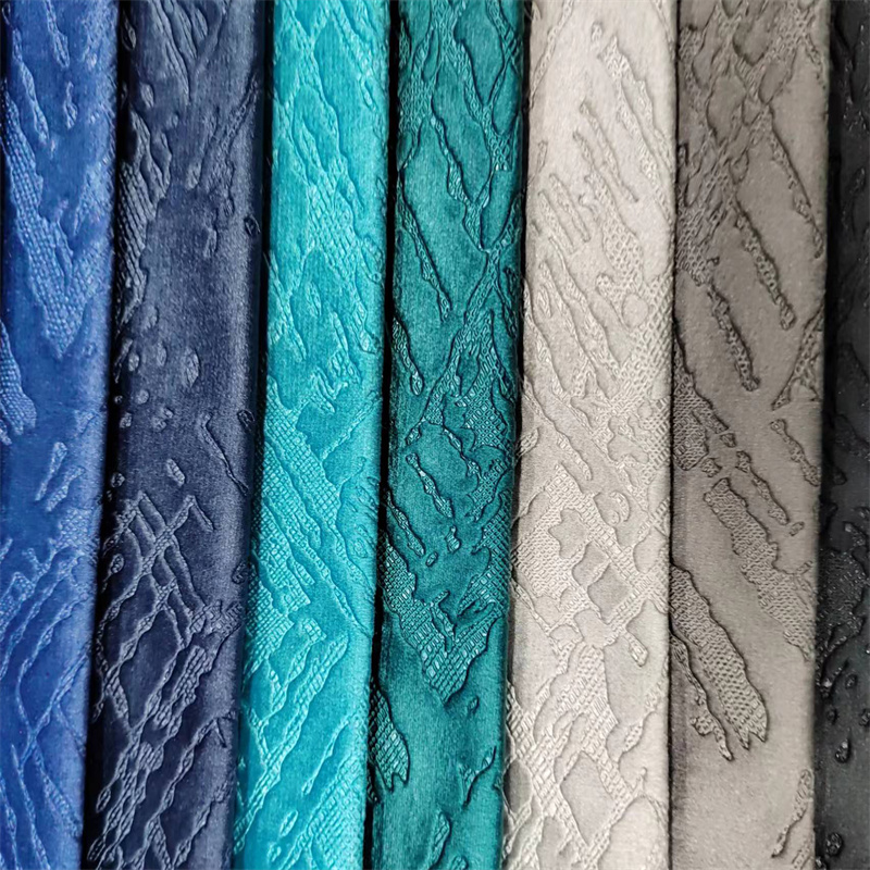 W9081 + 3D 押し花アート オランダ ベルベット 3D エンボス加工フランネル カーテン生地